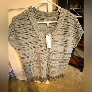 Sonoma crochet sweater Size S NWT